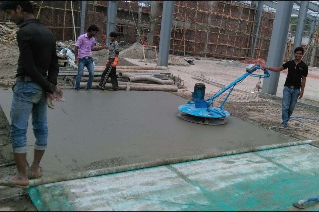 CONCRETE FLOOR WITH DEWATERING PUMP1